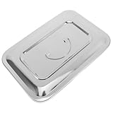 NUOBESTY Tragbare Edelstahl Sterilisationsbox mit Deckel und Griff Rechteckiger Aufbewahrungsbehälter Auslaufsicher Hitzebeständig für Medizinische Instrumente