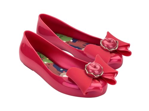 mini melissa Girl's Sweet Love + Disney Princess Jelly Ballet Flat for Kids - Jelly Ballerina Shoes for Girls, Disney-Inspired Ballet Flat2