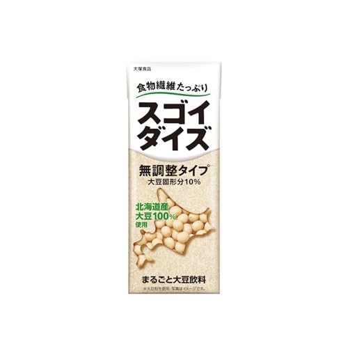 スゴイダイズ 大塚食品 無調整タイプ 200ml×24本 常温保存可能 まるごと大豆飲料のサムネイル