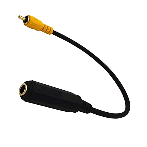 Cable adaptador estéreo 6.35mm hembra a macho 30cm miniatura 5