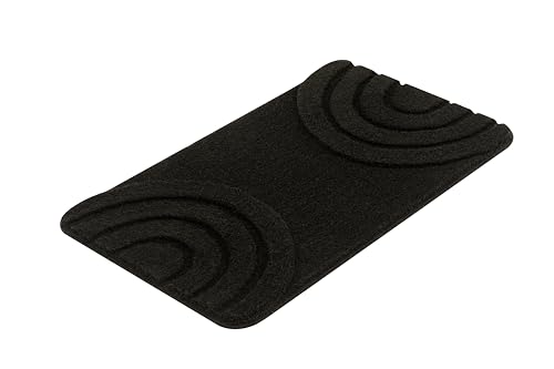 Preisvergleich Produktbild Kleine Wolke Badteppich, Bow Schwarz, 70x120 cm