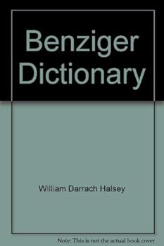 Hardcover Benziger dictionary Book