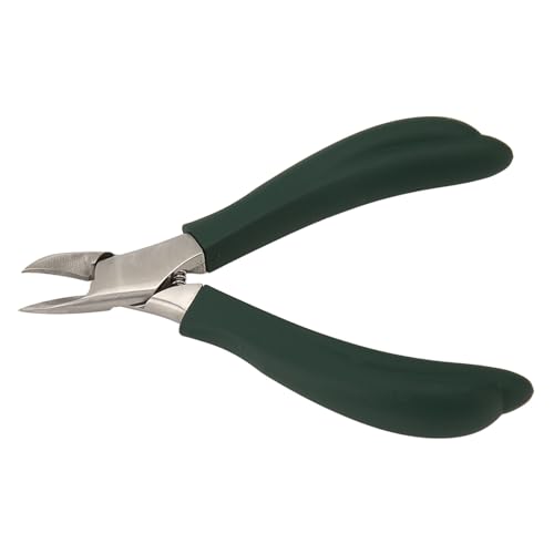 Pinza para Cutículas de Acero Inoxidable, Alicates para Uñas Seguros y Eficientes con Cómodo y Resorte Incorporado, Adecuado para Personas Mayores