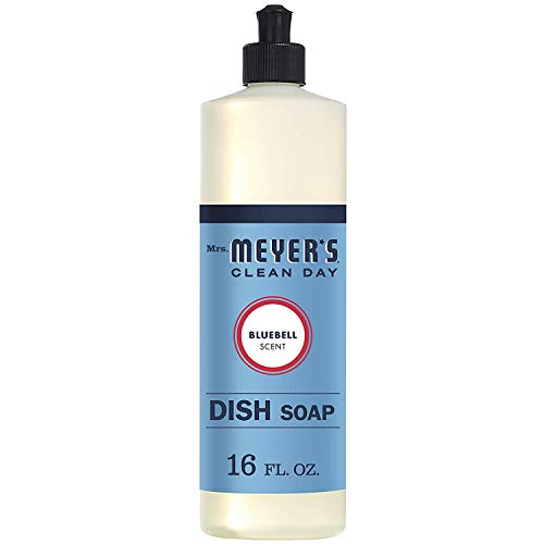 Mrs. Meyer's Clean Day Liquid Dish Soap, Bluebell Scent, 16 Fl Oz bottle (Pack of 1)