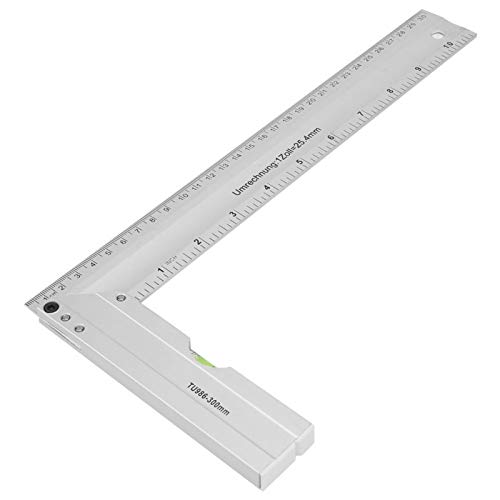 Regla de ángulo recto de aluminio 300mm miniatura 1
