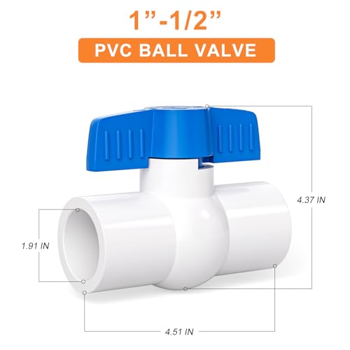 Válvula de bola de PVC GASHER 1-1/2: control de flujo ideal para tu piscina 3