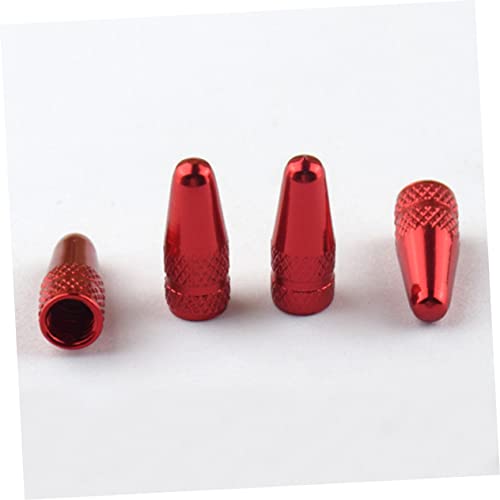 Abaodam 20pcs tapas de válvula de aleación de aluminio anodizado resistentes a la corrosión para bicicletas, compatibles con bicicletas de montaña y de carretera miniatura 4