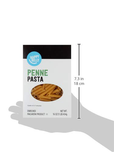 Amazon Brand - Happy Belly Pasta, Penne, 16 Ounce