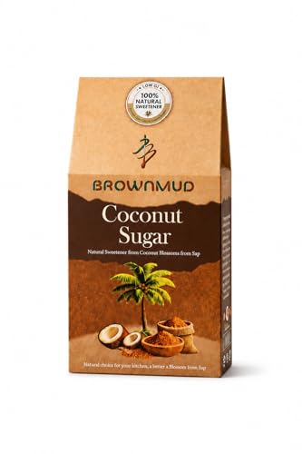 Image of Brownmud Coconut Sugar 250g | Natural Sweetener from Coconut Blossom Sap |Low GI-35 | Rich in Minerals & Inulin Fiber | Rich Caramel Flavor | Healthy Sugar Alternative | Unrefined Sugar