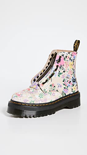 Dr. Martens Women's Sinclair Boots, Parchment Beige Floral Mash Up, 11 Medium Us #TOP1