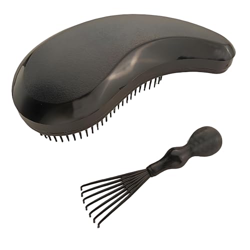 Puppy Brush for Small Dogs - Soft Dog Brush （Black）