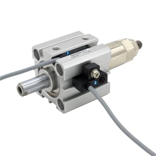 Vérin pneumatique compact SDAJ63 à course réglable double effet Alésage 63mm - 6