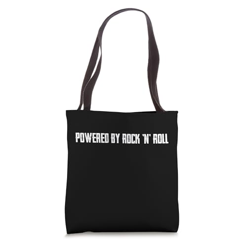 Powered by Rock 'N' Roll Music Rock-n-Roll Tote Bag