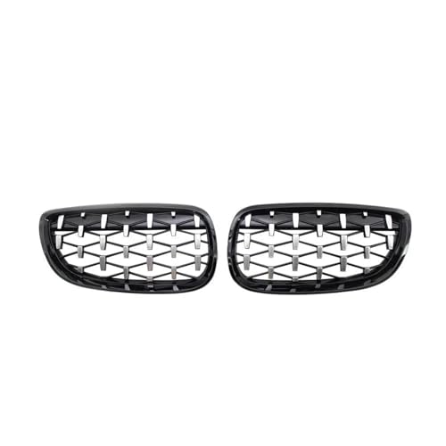Grille avant calandre diamant pour BMW E92 E93 Coupé 2006-2010 noir brillant chromé luxe