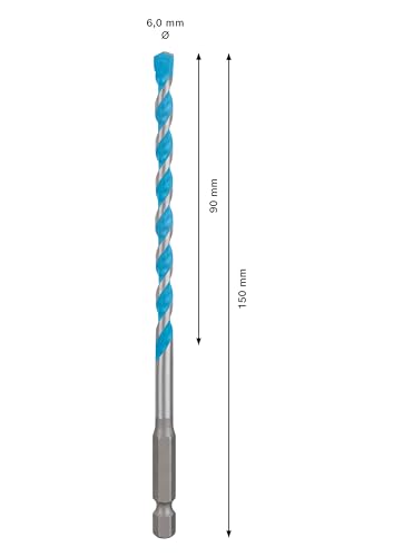 Bosch 1x EXPERT HEX-9 Multi Construction Bohrer, 6x90x150 mm – Ansicht 3