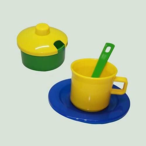 Ensemble de thé miniature et dinette de 34 pièces pour jeux de rôle enfant