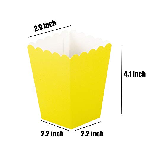 Image of We Moment Yellow Mini Popcorn Boxes,Pack of 36