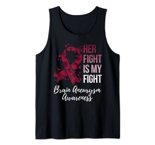 Her Fight Is My Fight Brain Aneurisma Awareness Camiseta sin Mangas