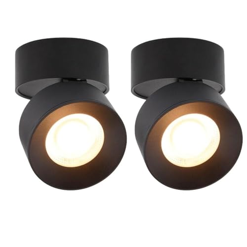Luminaire extérieur en aluminium noir et polycarbonate de haute qualité avec angle réglable
