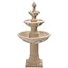 Dephet Italian Outdoor Water Fountains Garden Decor - 48.4''H Fountains and Waterfalls Outside, Large Cascading Indoor Floor-Standing Resin Bubbler Fountain Features W/Pump for Patio, Yard and Home