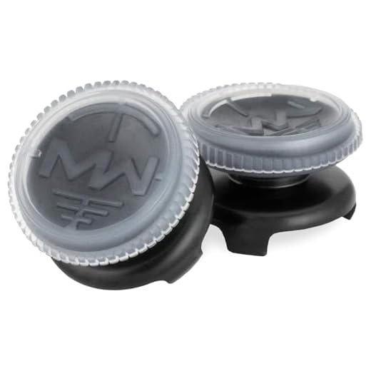 KontrolFreek Call of Duty: Modern Warfare - A.D.S. Performance Thumbsticks für PlayStation 4 (PS4) | 2 x Hoch, Konkav | Transparent/Schwarz