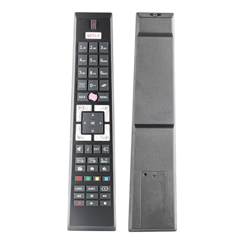 Mando a distancia compatible con Gogen/Edenwood/Telefunken/Continental Edison/DIGIQUEST/QILIVE/Haier TV XD43SF3VSAT LDH32V180S ED2400HD Botón Netflix RCA4995 RC4995