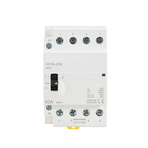 Contacteur modulaire 63A avec commande manuelle intégrée - 6
