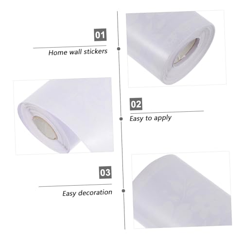 Bordure dentelle transparente adhésive double rouleau imperméable murs