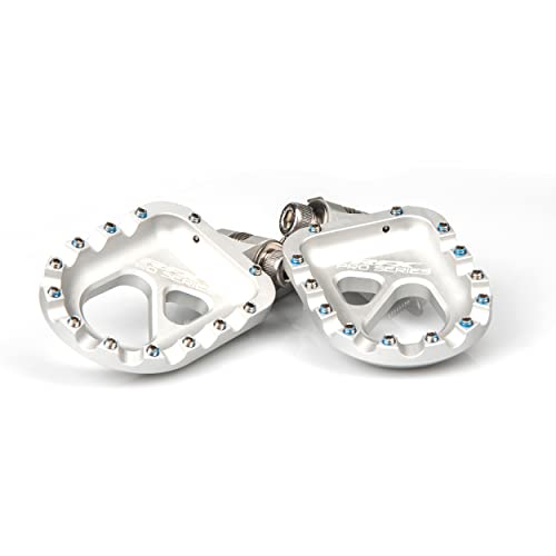 Repose-pieds Pro CNC RFX argent alu moto universel Beta Sherco Montesa