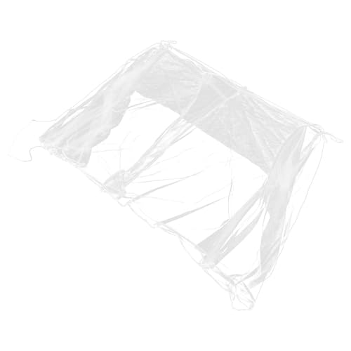 Toyvian Moustiquaire Structure Carrée à Quatre Côtés Grosse Taille Extérieure en Grenadine Blanche Protection Fonctionnelle Ventilation pour Lit et Balançoire pour Voyage et Jardin