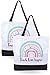 ECOHIP 2 Pack Totes Bag Teacher Appreciation Gifts for Women Christmas Supplies