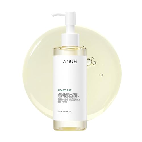 Anua Heartleaf Pore Control Cleansing Oil, Pore Cleanser, Sebum Care, Gentle Melting Oil Cleanser...