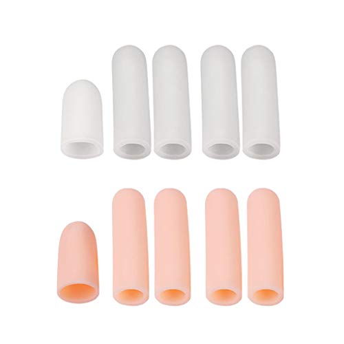 Serenable 40x Gel De Silicone Tubo De Dedo Macio Mangas Separadores Protetor Pés Alívio Da Dor