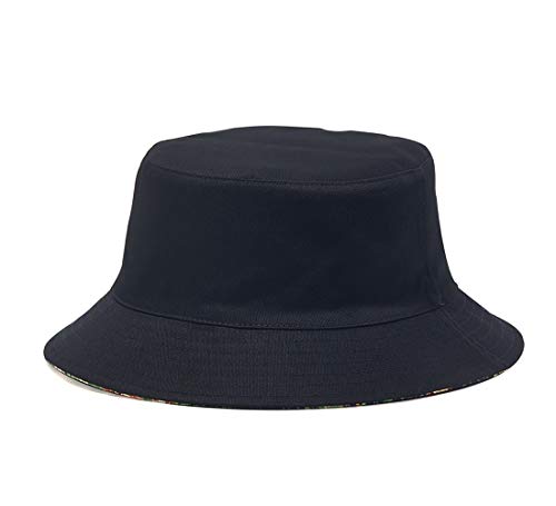 Image of Quanhaigou Bucket Hat for Men Women,Packable Reversible Printed Sun Hats,Fisherman Outdoor Summer Travel Hiking Beach Caps