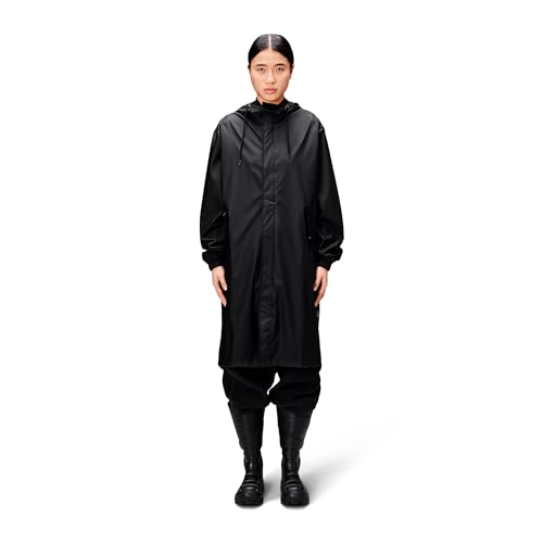 Amazon.com: RAINS Fishtail Parka – Black Waterproof Windproof
