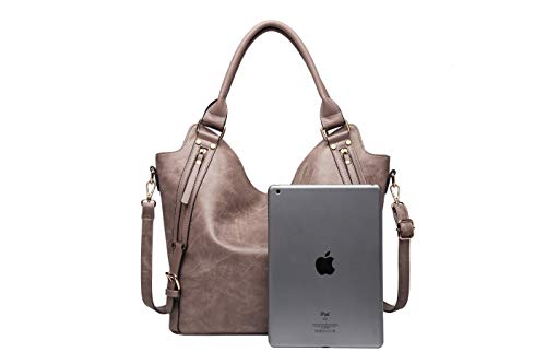 Bolso Tote para Mujer de Cuero PU Color Caqui Grande miniatura 3