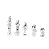 M2.5 Screw Bolt 16.+13.+11.+10.+7.5m Turntable Headshell Cartridge Mounting for Lp Record Player