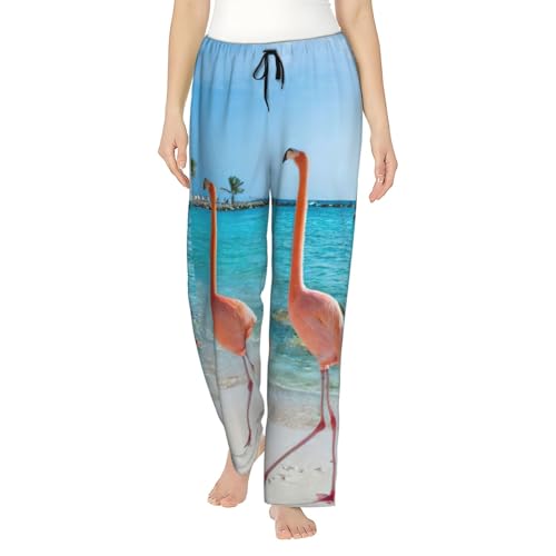 Pantalon de pyjama plage et flamant rose pour des soirées cocooning confortables