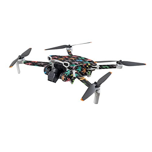 Image of MightySkins Carbon Fiber Skin Compatible with DJI Mini 3 - Sticky Icky Icky | Protective, Durable Textured Carbon Fiber Finish | Easy to Apply