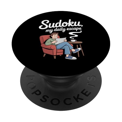 Sudoku Puzzle Game for Daily Mental Escape PopSockets Adhesive PopGrip