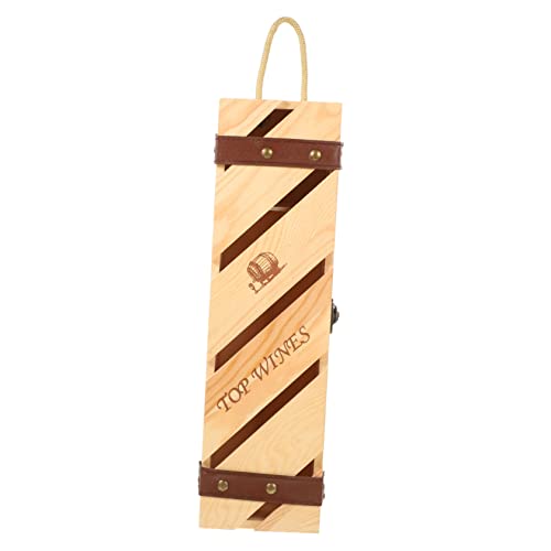 OFFSCH Caja De Vino Cajas De Botellas Sostenedor De Botella Contenedores De Madera para Empaquetado Madera De Pino