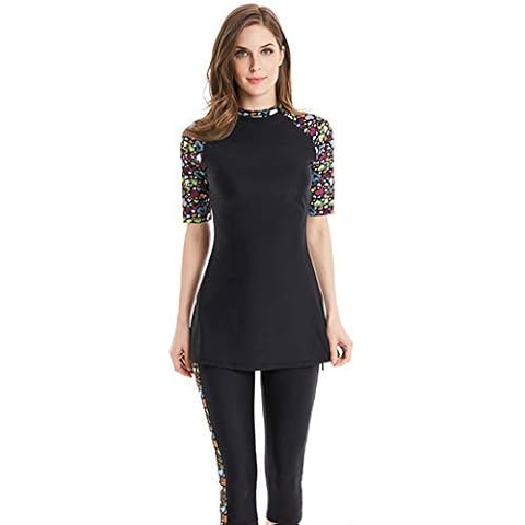 Trajes De Baño Musulmanes Damas Burkini Manga Manga Corta Ropa De Play Modest Muslim Swimwear Cover