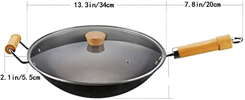Wok negro con mango auxiliar y tapa miniatura 2