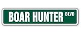 BOAR HUNTER Street Sticker wild hunt hunting gun arrow pig swine taxidermy hog - Sticker Graphic - Auto, Wall, Laptop, Cell, Truck Sticker for windows, cars, trucks, tool boxes, laptops