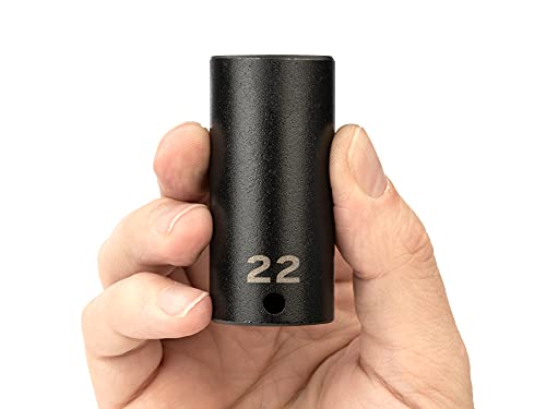 Image of TEKTON 3 /8 Inch Drive x 22 mm Deep 6-Point Impact Socket | SID13122