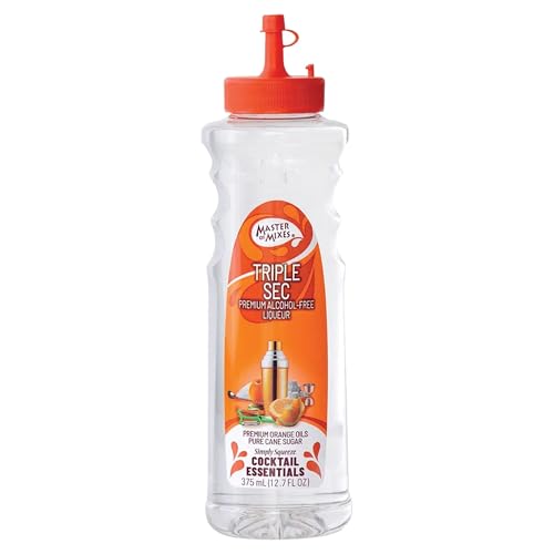 Master of Mixes Cocktail Essentials Triple Sec, 375 ML Bottle (12.7 Fl Oz), Individually Boxed