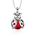 butterfly Enfant Fille Argent Chaîne 925 Pendentif Coccinelle Porte Bonheur Longueur Réglable Emballage Cadeau Cadeaux
