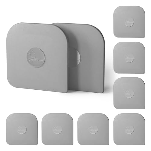 Image of Pan Scraper, 10 Pcs Pot Scraper Plastic, Pot Scraper Non Scratch for Cast Iron, Pot and Pan Cleaning, Sturdy Scraper Kitchen Tool, Grey