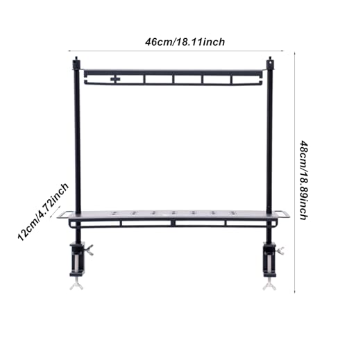 Étagère de table de camping pliante et support de rangement multifonc - 6