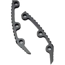 2pcs CNC Aluminum Spine Backspacers, in Anodized Black Finish, for Hinderer XM18 3.5Inch